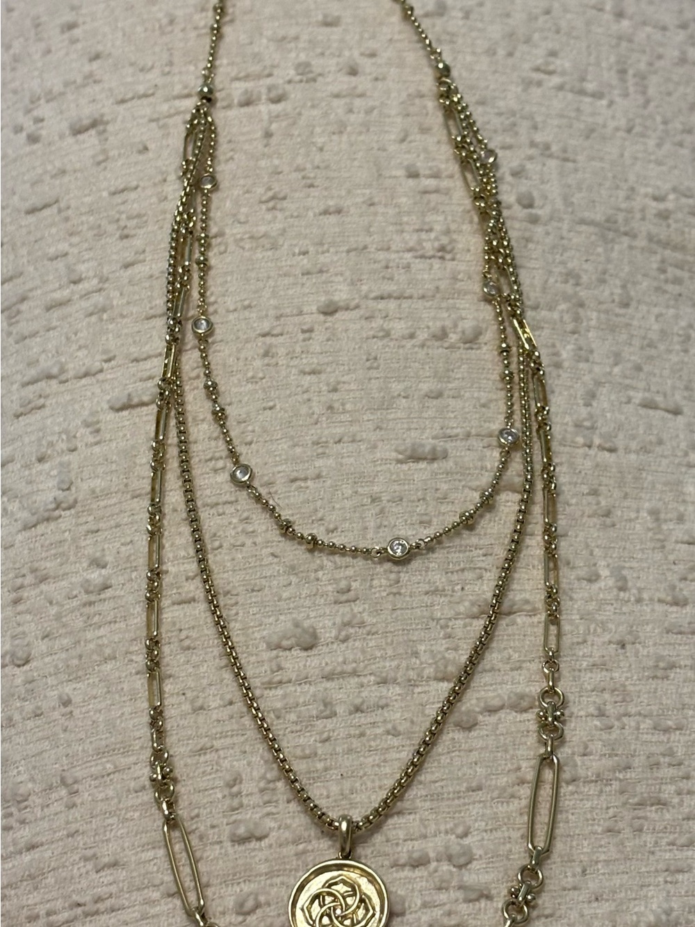 Gold-Tone Kendra Scott Layered Celtic Pendant Necklace - Women Jewelry